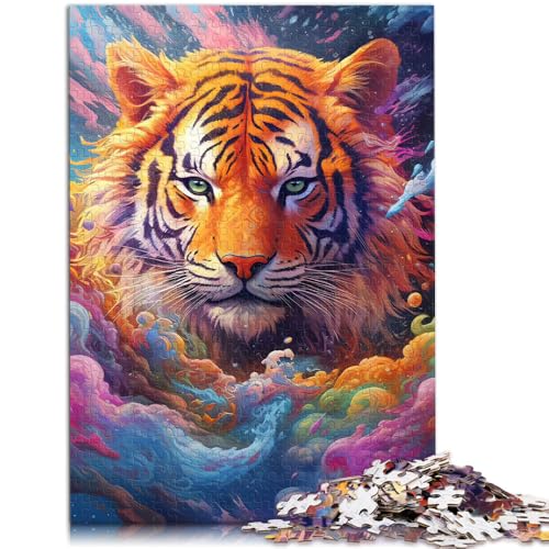Puzzle für Erwachsene, 1000 Teile, Farbtiger, anspruchsvolles Spiel, Spielzeug, Lernspiel für Geburtstag, Weihnachten,50x75cm, für 14-Jährige von SYUNFEI