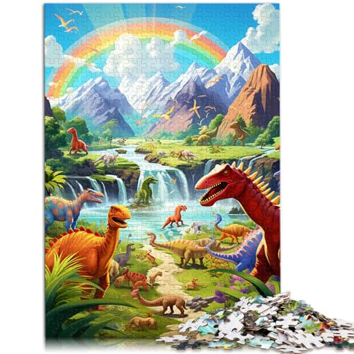 1000-teiliges Puzzle für Erwachsene, Dinosaurierwelt-Puzzle, Lernspiel für Geburtstag, Weihnachten,50x75cm, für Teenager ab 14 Jahren von SYUNFEI
