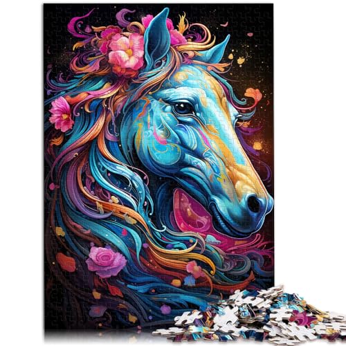 Puzzle für Erwachsene, 1000 Teile, Pferdespielzeug, Lernspiele, Stressabbau, tolles, 50 x 75 cm, für Teenager ab 14 Jahren Puzzle für Erwachsene, 1000 Teile, Pferdespielzeug, Lernspiele, Stressabbau, tolles, 50 x 75 cm, für Teenager ab 14 Jahren von SYUNFEI