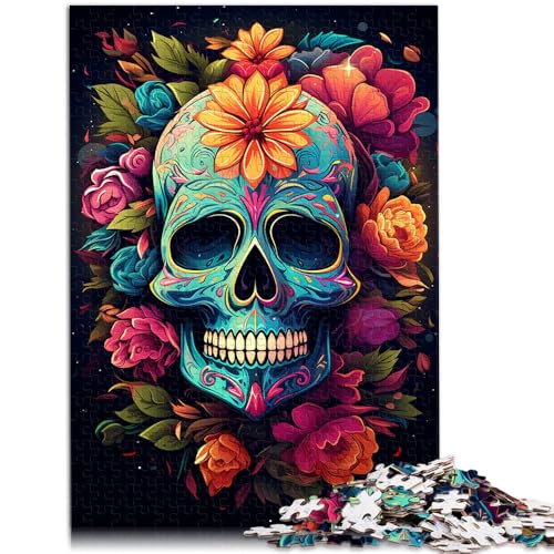 Puzzle 1000 Teile für Erwachsene, Totenkopf-Spielzeug. Helfen Sie dem Gehirn, süchtig machendes Spielzeug zu trainieren und Geduld zu fördern. 10,27 Zoll x 14,96 Zoll von SYUNFEI