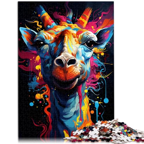 Puzzle für Erwachsene, 1000 Teile, Malen, farbige Giraffe, Lernspielzeug, Stressabbau,38x52cm, für Teenager ab 14 Jahren Puzzle für Erwachsene, 1000 Teile, Malen, farbige Giraffe, Lernspielzeug, Stressabbau,38x52cm, für Teenager ab 14 Jahren von SYUNFEI