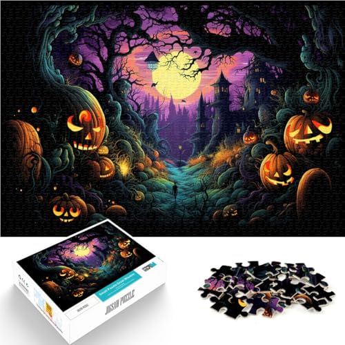 Puzzle für Erwachsene mit 2000 Teilen, Halloween-Horrornacht, Präzisionsschnitt, zum Stressabbau, 70 x 100 cm, für Teenager ab 14 Jahren von SYUNFEI