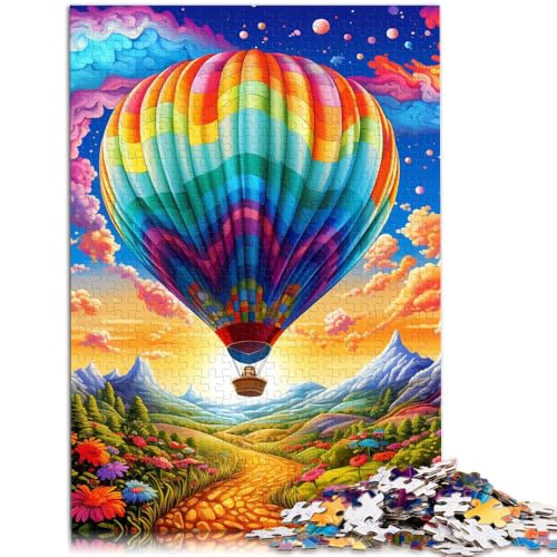 Puzzle für Erwachsene, 1000 Teile, Bunte Heißluftballons, Spielzeug, Lernspiele, Stressabbau, Heimkunstdekor,38x52cm von SYUNFEI