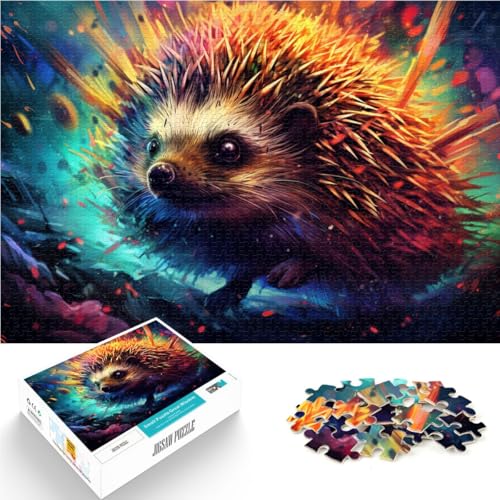 1000-teiliges Puzzle für Erwachsene, farbenfrohes Igel-Lernspielzeug, tolles, 38x52cm, für Teenager ab 14 Jahren von SYUNFEI