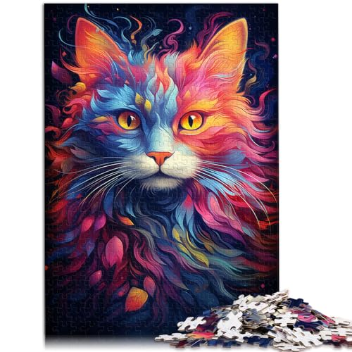 Puzzle für Erwachsene, 1000 Teile, Katze, DIY-Puzzle-Spielzeug. Helfen Sie dem Gehirn, süchtig machendes Spielzeug zu trainieren und Geduld zu fördern. 14,96 Zoll x 20,47 Zoll von SYUNFEI