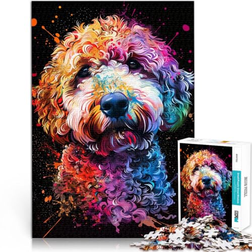 Puzzle für Erwachsene, 1000 Teile, Lagotto Romagnolo-Hund, Kunstspielzeug, Lernspiele, Stressabbau, Geschenkideen,38x52cm, für 14-Jährige von SYUNFEI