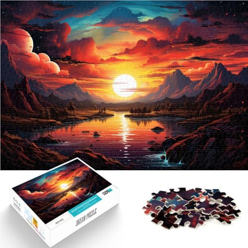 Puzzle für Erwachsene, 1000 Teile, Landschaftsspielzeug, Lernspiele, Stressabbau, schwierige Herausforderung, 14,96 x 20,47 Zoll Puzzle für Erwachsene, 1000 Teile, Landschaftsspielzeug, Lernspiele, Stressabbau, schwierige Herausforderung, 14,96 x 20,47 Zoll von SYUNFEI
