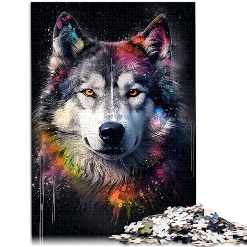 Puzzle für Erwachsene, 2000 Teile, Malamute-Hundemalerei, Familienspiel und Geschenkidee für die ganze Familie, 70 x 100 cm, für 14-Jährige von SYUNFEI