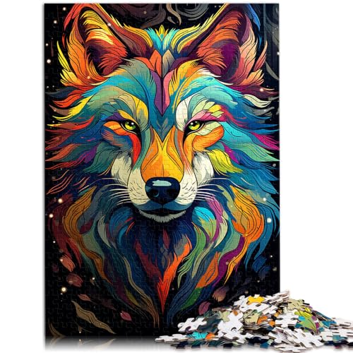 Puzzle für Erwachsene, 1000 Teile, Malen, Farbe, Wolf, Spielzeug, Lernspiele, Stressabbau, EIN Kunstwerk, 26x38cm, für Teenager ab 14 Jahren Puzzle für Erwachsene, 1000 Teile, Malen, Farbe, Wolf, Spielzeug, Lernspiele, Stressabbau, EIN Kunstwerk, 26x38cm, für Teenager ab 14 Jahren von SYUNFEI