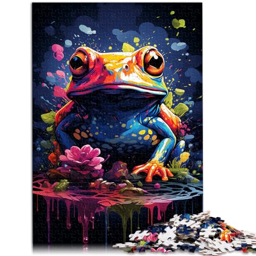 Puzzle für Erwachsene, 1000 Teile, Malen, Farbiger Frosch, Familienunterhaltungsspielzeug, stärkt die Liebe zwischen Paaren, 50 x 75 cm, für Teenager ab 14 Jahren Puzzle für Erwachsene, 1000 Teile, Malen, Farbiger Frosch, Familienunterhaltungsspielzeug, stärkt die Liebe zwischen Paaren, 50 x 75 cm, für Teenager ab 14 Jahren von SYUNFEI