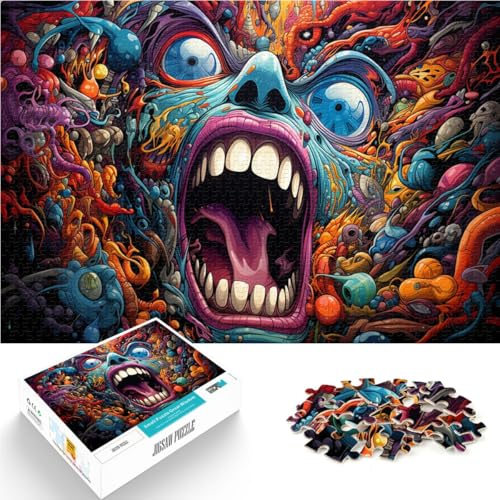 Puzzle für Erwachsene und Kinder, Monster, 2000-teiliges Puzzle, 27.56 in x39.37 in, Graukartenpuzzle, für Jugendliche und Kinder, pädagogisches Spielzeug zum Stressabbau Puzzle für Erwachsene und Kinder, Monster, 2000-teiliges Puzzle, 27.56 in x39.37 in, Graukartenpuzzle, für Jugendliche und Kinder, pädagogisches Spielzeug zum Stressabbau von SYUNFEI