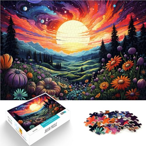 1000-teiliges Puzzle für Erwachsene, Nachtszene, geeignet als Schreibtischdekoration, 26x38cm, für Teenager ab 14 Jahren von SYUNFEI