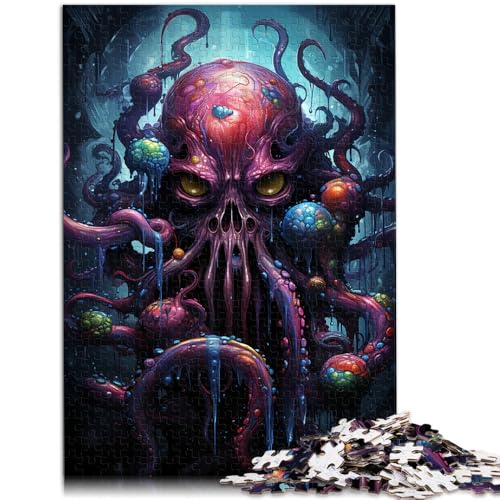 Puzzle für Erwachsene, 1000 Teile, Octopus Art, Unmögliches Puzzle, Wanddekoration, einzigartige Geburtstags, 50 x 75 cm, für Teenager ab 14 Jahren von SYUNFEI