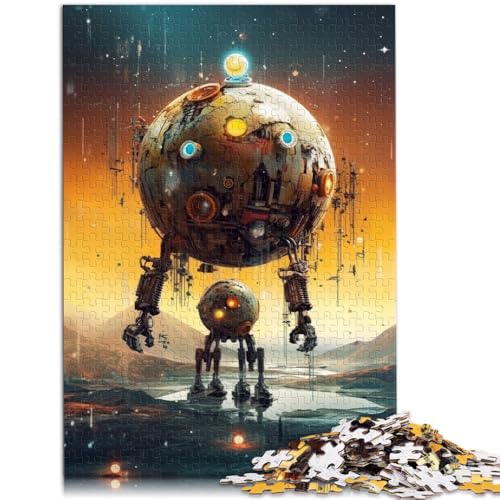 Puzzle 1000 Teile für Erwachsene Roboter-Kriegsspiel-Spielzeug Helfen Sie dem Gehirn, süchtig machendes Spielzeug zu trainieren und Geduld zu entwickeln 10,27 Zoll x 14,96 Zoll von SYUNFEI