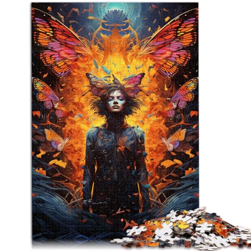 Puzzle Schmetterlingsmädchen, 2000 Teile, Familienspiel für Erwachsene ganze Familie, 70 x 100 cm, für Jugendliche ab 14 Jahren von SYUNFEI