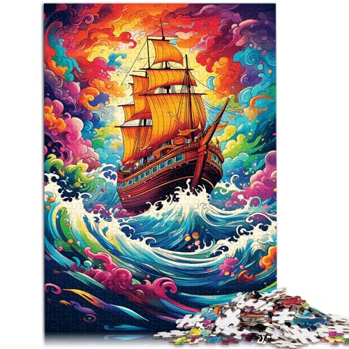 Puzzle für Erwachsene, 1000 Teile, Segelboot, Lernspielzeug, ganze Familie, 50 x 75 cm, für 14-Jährige von SYUNFEI
