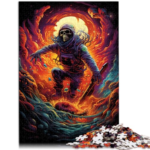 Puzzle für Erwachsene, 2000 Teile, Skateboard-Skelett, Puzzle-Geschenke, 27,56 x 39,37 Zoll, Weihnachtspuzzle-Geschenke für Teenager ab 14 Jahren von SYUNFEI
