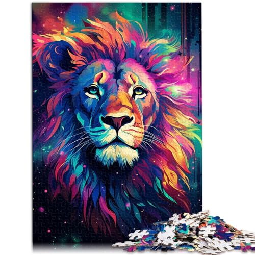 Puzzle für Erwachsene, 1000 Teile, Sternennachtszene mit Löwe, Lernspielzeug, stärkt die Liebe zwischen Paaren, 50 x 75 cm, für Teenager ab 14 Jahren Puzzle für Erwachsene, 1000 Teile, Sternennachtszene mit Löwe, Lernspielzeug, stärkt die Liebe zwischen Paaren, 50 x 75 cm, für Teenager ab 14 Jahren von SYUNFEI