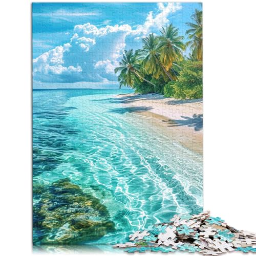 1000-teiliges Puzzle für Erwachsene, Strand, Malediven, Lernspielzeug, Staycation, Zeitvertreib,50x75cm, für Teenager ab 14 Jahren 1000-teiliges Puzzle für Erwachsene, Strand, Malediven, Lernspielzeug, Staycation, Zeitvertreib,50x75cm, für Teenager ab 14 Jahren von SYUNFEI