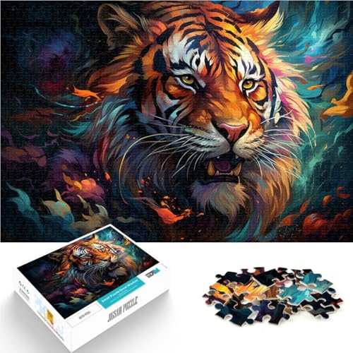 2000-teiliges Puzzle für Erwachsene, Tiger-Denkspiel, 27,56 x 39,37 Zoll, EIN Kunstwerk für Teenager ab 14 Jahren von SYUNFEI
