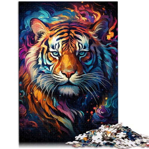 1000-teiliges Puzzle für Erwachsene, Tiger-Spielzeug, Lernspiele, Stressabbau, Lernspiel für Geburtstag, Weihnachten,38x52cm von SYUNFEI