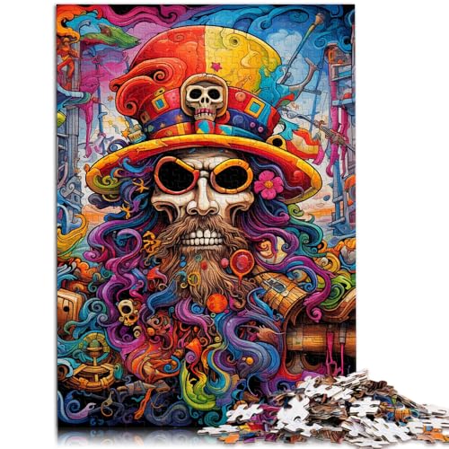 2000-teiliges Puzzle für Erwachsene, Totenkopf-Piratenkapitän, Quizspiel, Lernspiel für Geburtstag, Weihnachten, 70 x 100 cm, für 14-Jährige von SYUNFEI