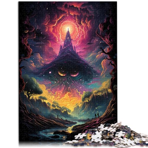 Puzzle für Erwachsene, 1000 Teile, Vulkan, DIY-Puzzle-Spielzeug. Helfen Sie dem Gehirn, süchtig machendes Spielzeug zu trainieren und Geduld zu fördern. 19,7 x 29,5 Zoll von SYUNFEI