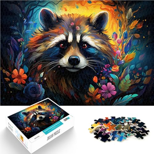 Puzzle für Erwachsene, 1000 Teile, Waschbär, DIY-Puzzle-Spielzeug. Hilft dem Gehirn, süchtig machendes Spielzeug zu trainieren und Geduld zu fördern. 10,27 Zoll x 14,96 Zoll Puzzle für Erwachsene, 1000 Teile, Waschbär, DIY-Puzzle-Spielzeug. Hilft dem Gehirn, süchtig machendes Spielzeug zu trainieren und Geduld zu fördern. 10,27 Zoll x 14,96 Zoll von SYUNFEI