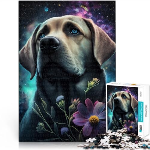 Puzzle 1000 Teile für Erwachsene, Weltraum-Labrador-Spiel, Spielzeug ganze Familie, 26x38cm, für 14-Jährige von SYUNFEI