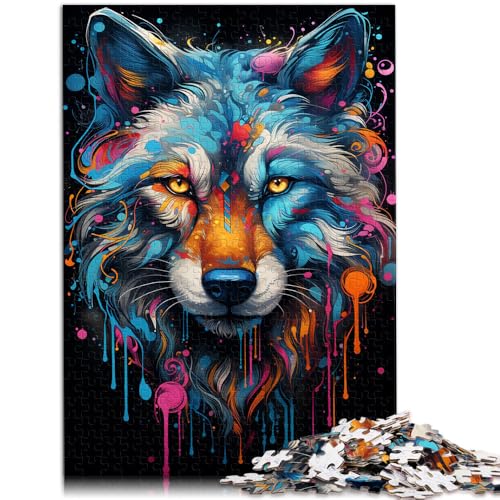 Puzzle für Erwachsene, 1000 Teile, Wolf, Heimdekorations-Puzzle, ganze Familie, 14,96 Zoll x 20,47 Zoll von SYUNFEI