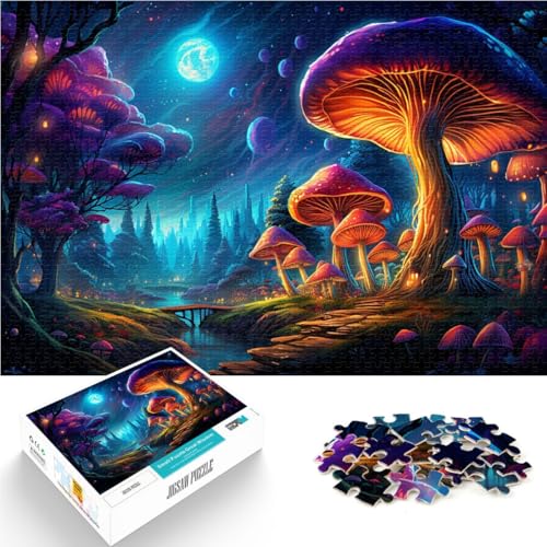 Puzzle für Erwachsene, 1000 Teile, Zauberpilz, anspruchsvolles Spiel, Geschenke, anspruchsvolles Puzzlespiel und Familienspiel, 19,7 x 29,5 Zoll Puzzle für Erwachsene, 1000 Teile, Zauberpilz, anspruchsvolles Spiel, Geschenke, anspruchsvolles Puzzlespiel und Familienspiel, 19,7 x 29,5 Zoll von SYUNFEI