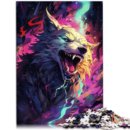2000-teiliges Puzzle für Erwachsene, böser Hund, Lernspielzeug, Weihnachtswunschliste mit Weihnachtsmann, 70 x 100 cm, für 14-Jährige von SYUNFEI