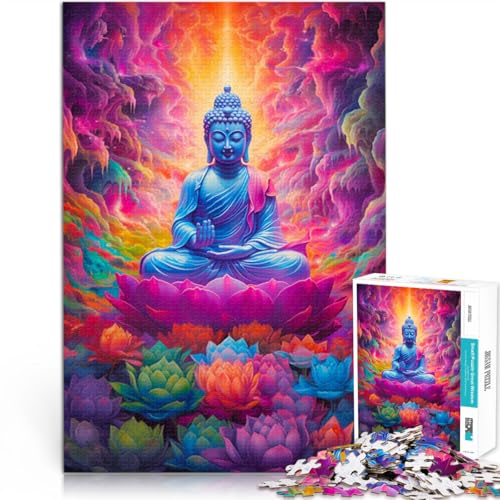Puzzle für Erwachsene und Kinder, bunter Tigerkopf, 1000 Teile, 50 x 75 cm, Holzbrettpuzzle, geeignet für Erwachsene, Lernspiel Puzzle für Erwachsene und Kinder, bunter Tigerkopf, 1000 Teile, 50 x 75 cm, Holzbrettpuzzle, geeignet für Erwachsene, Lernspiel von SYUNFEI