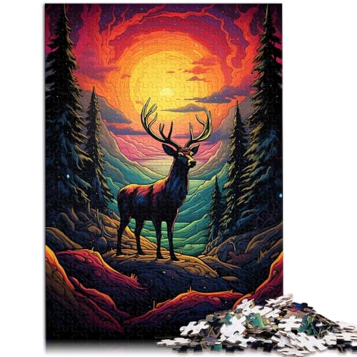 Puzzle 2000 Teile für Erwachsene, buntes Hirsch-Spielzeug, jedes Teil ist einzigartig – anspruchsvolles Familienspiel, 60 x 100 cm, für 14-Jährige von SYUNFEI