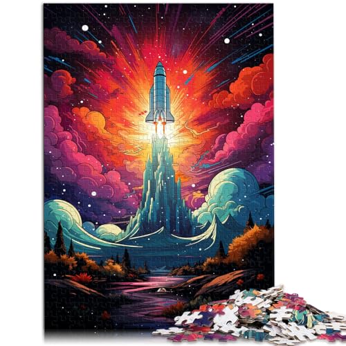1000-teiliges Puzzle für Erwachsene, Raumschiff, buntes Spiel, Spielzeug, Lernspiel für Geburtstag, Weihnachten, 19,7 x 29,5 Zoll 1000-teiliges Puzzle für Erwachsene, Raumschiff, buntes Spiel, Spielzeug, Lernspiel für Geburtstag, Weihnachten, 19,7 x 29,5 Zoll von SYUNFEI