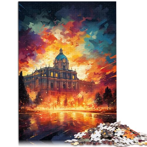 Puzzle für Erwachsene, 1000 Teile, der Königspalast von Madrid, Stressabbau, Urlaub zu Hause, Zeit totschlagen, 49,7 x 75,9 cm, für Teenager ab 14 Jahren von SYUNFEI