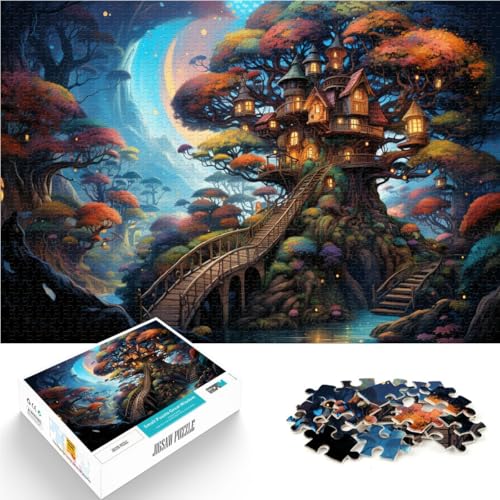 Puzzle für Erwachsene, 2000 Teile, geheimnisvolles Baumhaus, Spielzeug, Lernspiele, Stressabbau, einzigartiges Herausforderungsspiel, 70 x 100 cm, für 14-Jährige von SYUNFEI