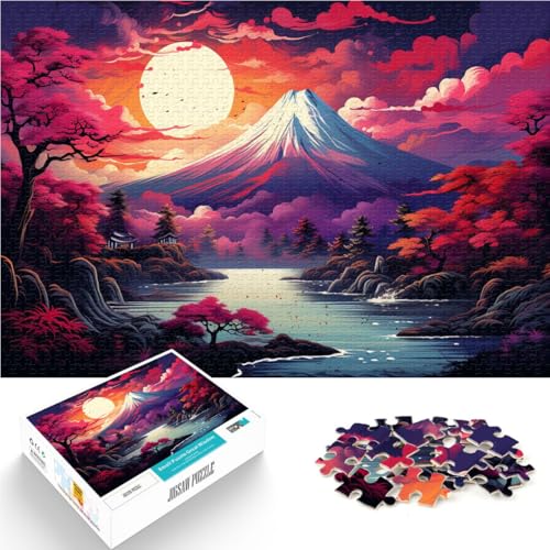 Puzzle 2000 Teile für Erwachsene, japanische Kunstlandschaft, Weihnachtswunschliste mit Weihnachtsmann, 70 x 100 cm, für 14-Jährige von SYUNFEI