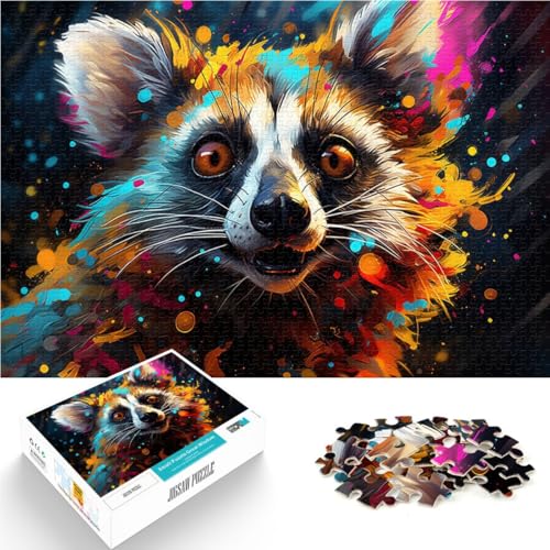 Puzzle für Erwachsene, 1000 Teile. Buntes, legendäres Lemuren-Quizspiel, ganze Familie, 50 x 75 cm, für 14-Jährige Puzzle für Erwachsene, 1000 Teile. Buntes, legendäres Lemuren-Quizspiel, ganze Familie, 50 x 75 cm, für 14-Jährige von SYUNFEI