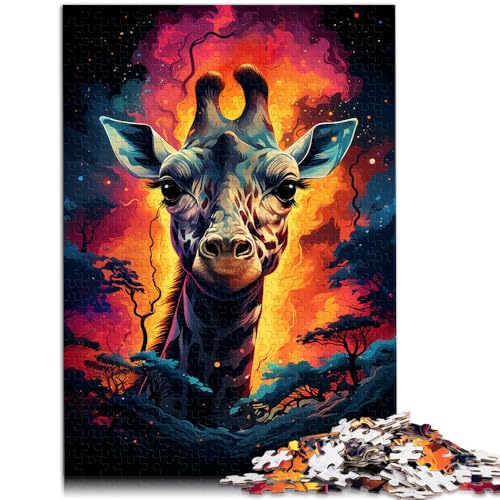 Puzzle 1000 Teile für Erwachsene, magische Giraffe, Wanddekoration, einzigartige Geburtstags, 50 x 75 cm, für Teenager ab 14 Jahren von SYUNFEI