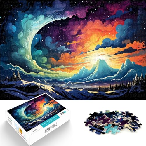 1000-teiliges Puzzle für Erwachsene, schöne Landschaft, Lernspielzeug, Geschenk zum Geburtstag, 49,7 x 75,9 cm, für Teenager ab 14 Jahren von SYUNFEI