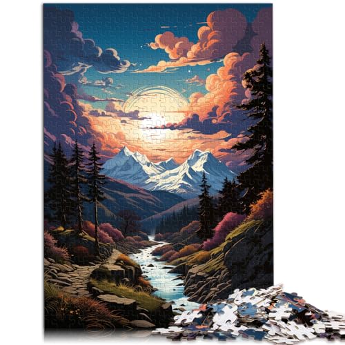 Puzzle 1000 Teile für Erwachsene. Wunderschöne Fantasielandschaft. Tolles 38x52cm. Für Teenager ab 14 Jahren. von SYUNFEI