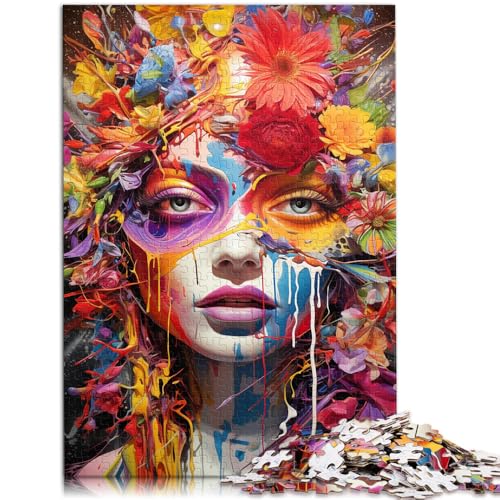 Puzzle für Erwachsene, 2000 Teile, farbenfrohe Gesichtswelt, Spielzeug für die ganze Familie, tolle Geschenke und Spielzeuge, 70 x 100 cm, für Teenager ab 14 Jahren von SYUNFEI