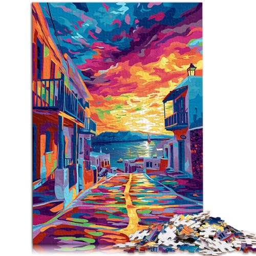 1000-teiliges Puzzle für Erwachsene, Mykonos, Familienunterhaltungsspielzeug, Weihnachtswunschliste mit Weihnachtsmann,50x75cm, für Teenager ab 14 Jahren 1000-teiliges Puzzle für Erwachsene, Mykonos, Familienunterhaltungsspielzeug, Weihnachtswunschliste mit Weihnachtsmann,50x75cm, für Teenager ab 14 Jahren von SYUNFEI