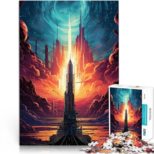 1000-teiliges Puzzle für Erwachsene, Raketenstart, Lernspielzeug, tolles Geschenk für Spiele,38x52cm, für Teenager ab 14 Jahren 1000-teiliges Puzzle für Erwachsene, Raketenstart, Lernspielzeug, tolles Geschenk für Spiele,38x52cm, für Teenager ab 14 Jahren von SYUNFEI