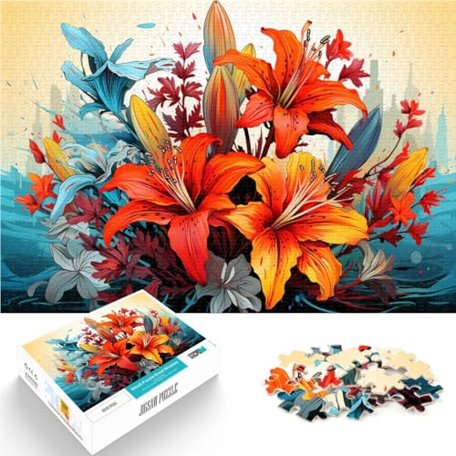Puzzle für Erwachsene und Kinder Blumen für Erwachsene 2000 Teile Puzzle Geschenke 10,27 in x 14,96 in Graukartenpuzzles für Erwachsene Kinder als Geschenke für die ganze Familie und die von SYUNFEI