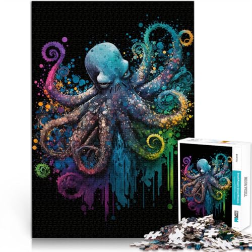 1000-teiliges Puzzle für Erwachsene, Bunte Otter, Lernspielzeug, 38x52cm, für Teenager ab 14 Jahren von SYUNFEI