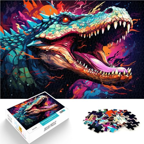 Puzzle für Erwachsene, 1000 Teile, Deinosuchus, Heimdekoration, Puzzle, 38x52cm, für Teenager ab 14 Jahren von SYUNFEI