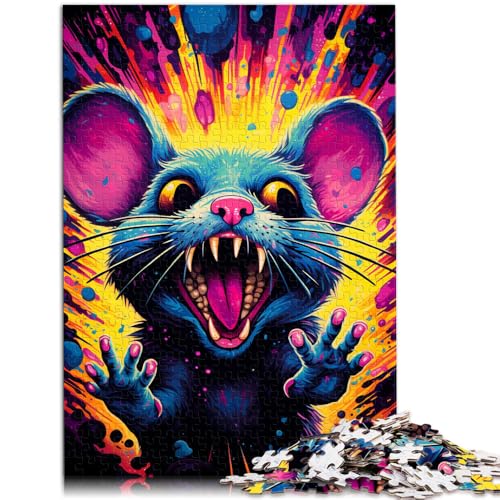 Puzzle für Erwachsene, 1000 Teile, Bunte Maus, Familienunterhaltungsspielzeug, 38x52cm, für Teenager ab 14 Jahren von SYUNFEI