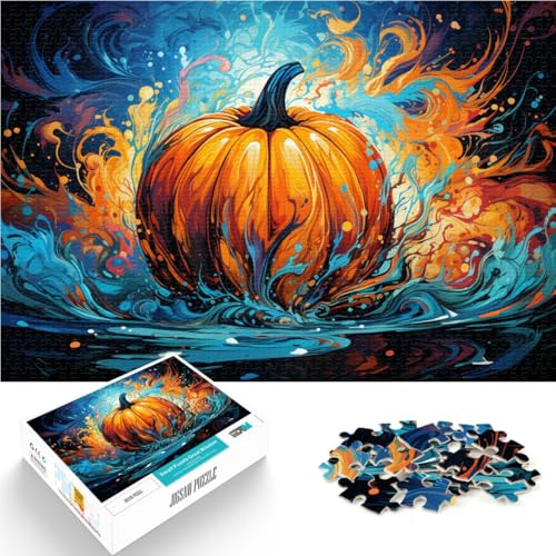 2000-teiliges Puzzle für Erwachsene, Halloween-Fantasie-Kürbis, Heimdekoration, Puzzle, Heimkunstdekor, 27,56 x 39,37 Zoll, für 14-Jährige von SYUNFEI